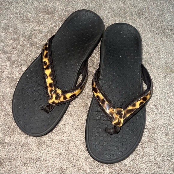 Vionic Flop Flop Sandals Cheetah Print Women’s Size 9 - Picture 6 of 6